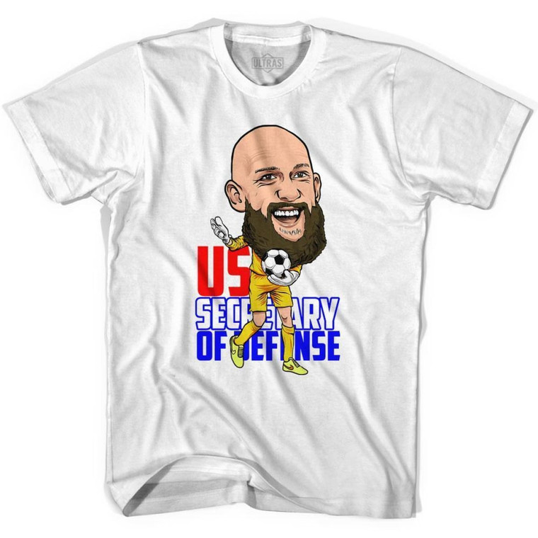 Ultras Tim Howard Caricature Soccer T-shirt-Adult - White