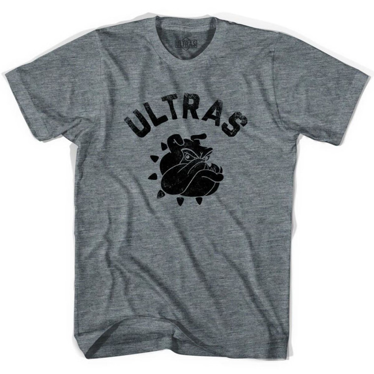 Ultras Bulldog Soccer T-shirt-Adult - Athletic Grey