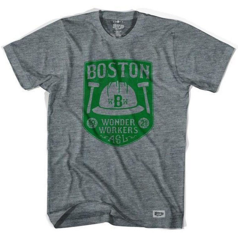 Boston Wonder Workers Soccer T-shirt-Adult - Athletic Grey