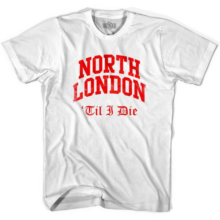 Ultras ARS North London Till I Die Soccer T-shirt-Adult - White