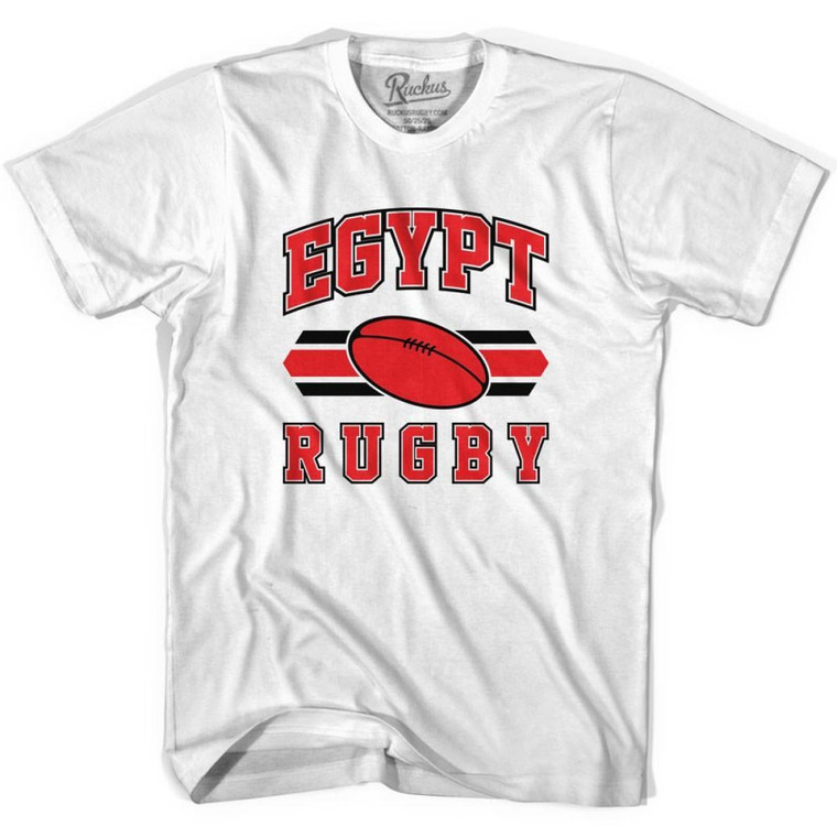 Egypt 90's Rugby Ball T-shirt-Adult - White