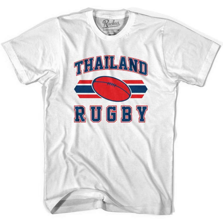 Thailand 90's Rugby Ball T-shirt-Adult - White
