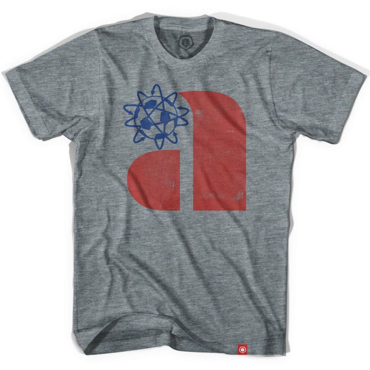 Philadelphia Atoms Soccer T-shirt-Adult - Athletic Grey