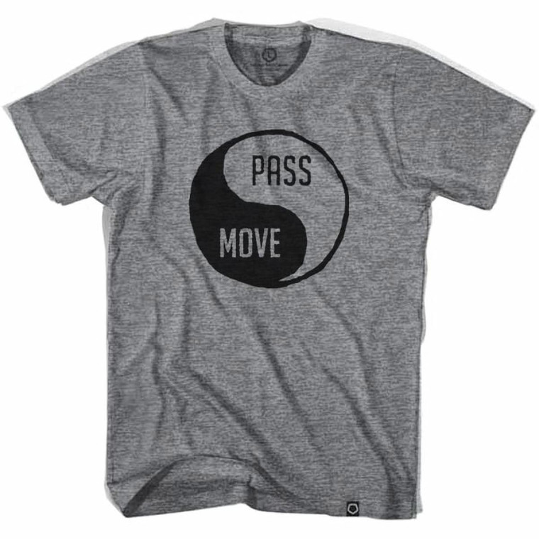 Pass and Move Soccer T-shirt-Adult - Athletic Grey