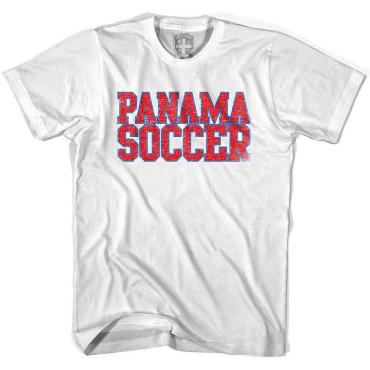 Panama Soccer Nations World Cup T-shirt-Adult - White