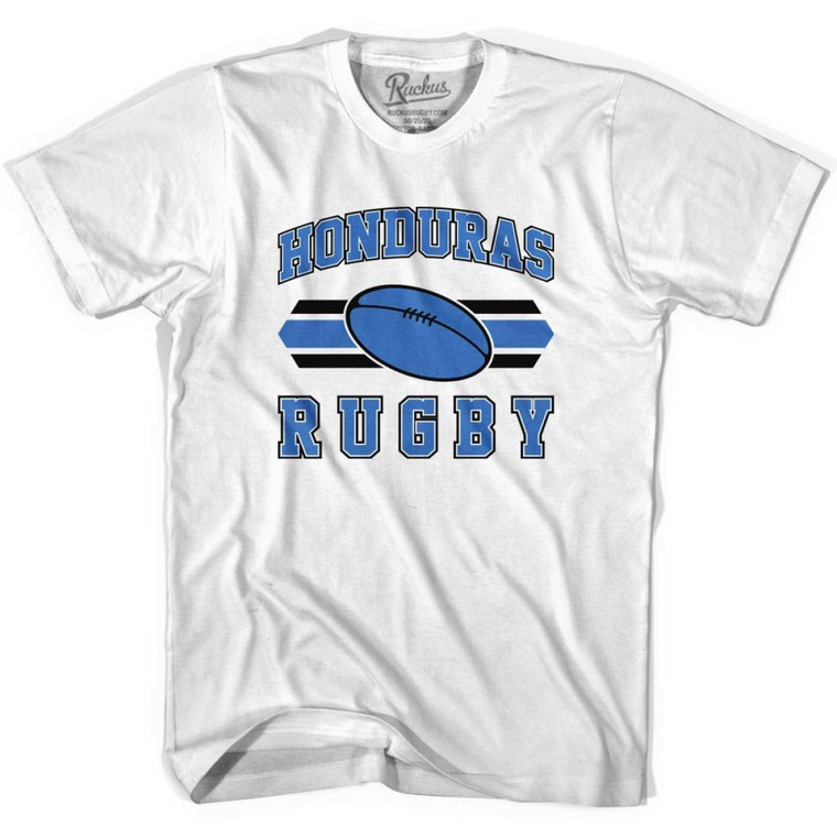 Honduras 90's Rugby Ball T-shirt-Adult - White