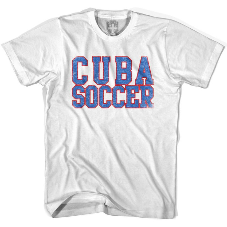 Cuba Soccer Nations World Cup T-shirt-Adult - White