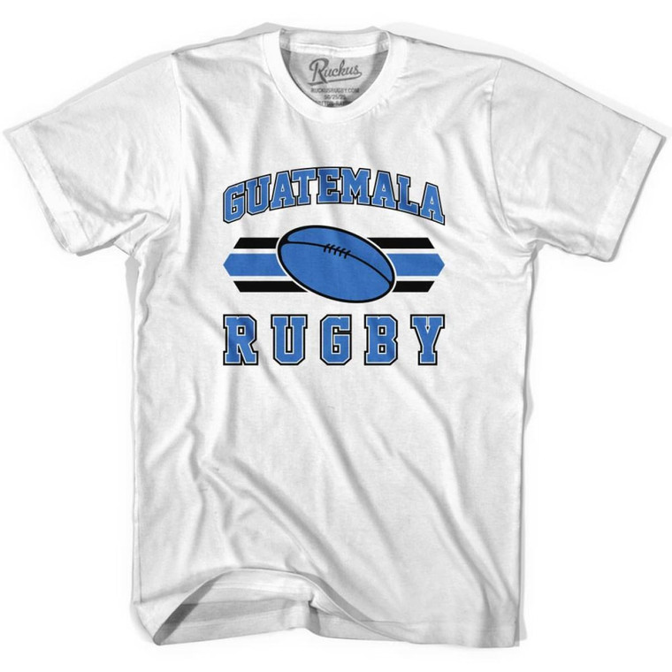 Guatemala 90's Rugby Ball T-shirt-Adult - White