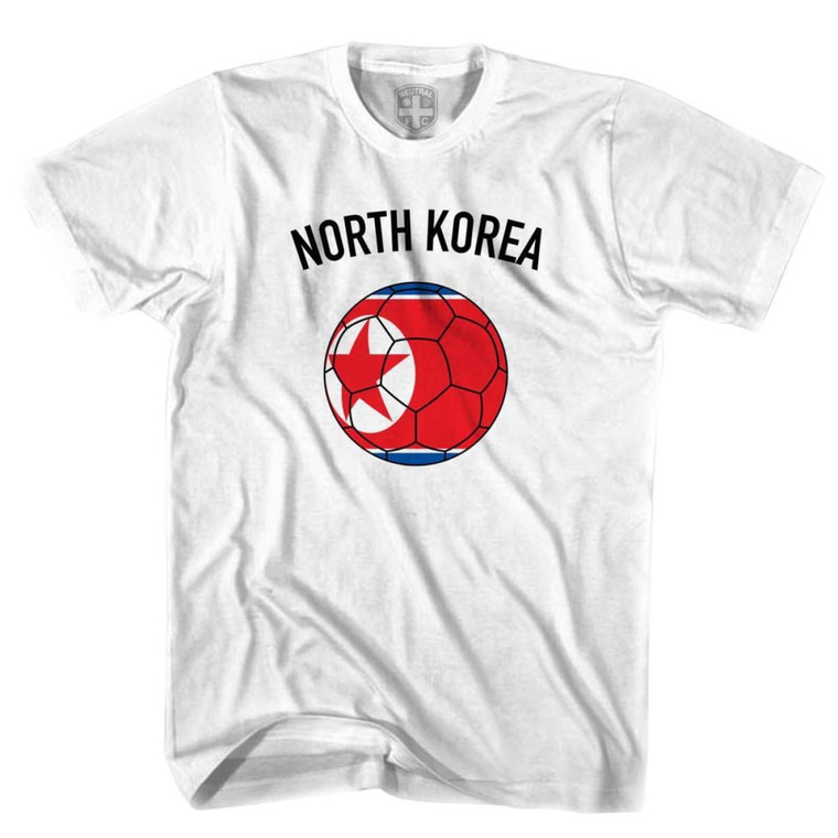 North Korea Soccer T-shirt-Adult - White