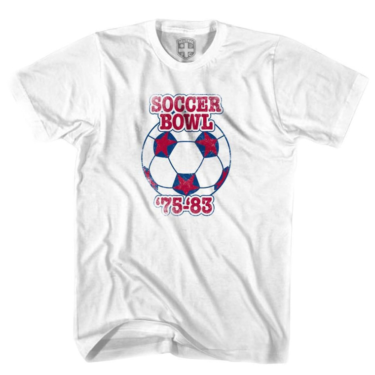 Soccer Bowl North American Soccer T-shirt-Adult - White
