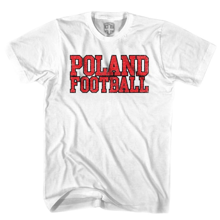 Poland Football Nations T-shirt-Adult-White
