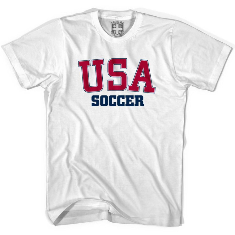 United States Soccer T-shirt-Adult - White