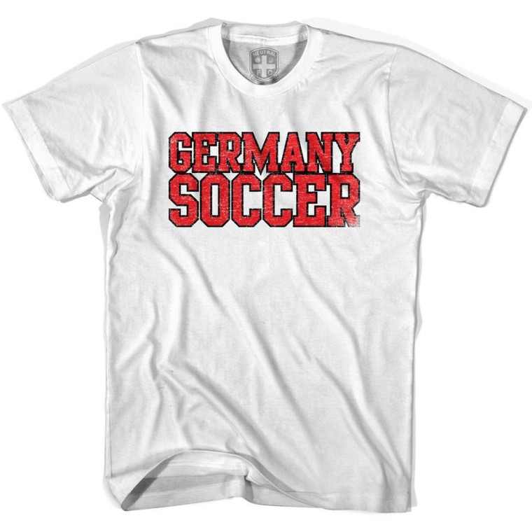 Germany Soccer Nations World Cup T-shirt-Adult - White