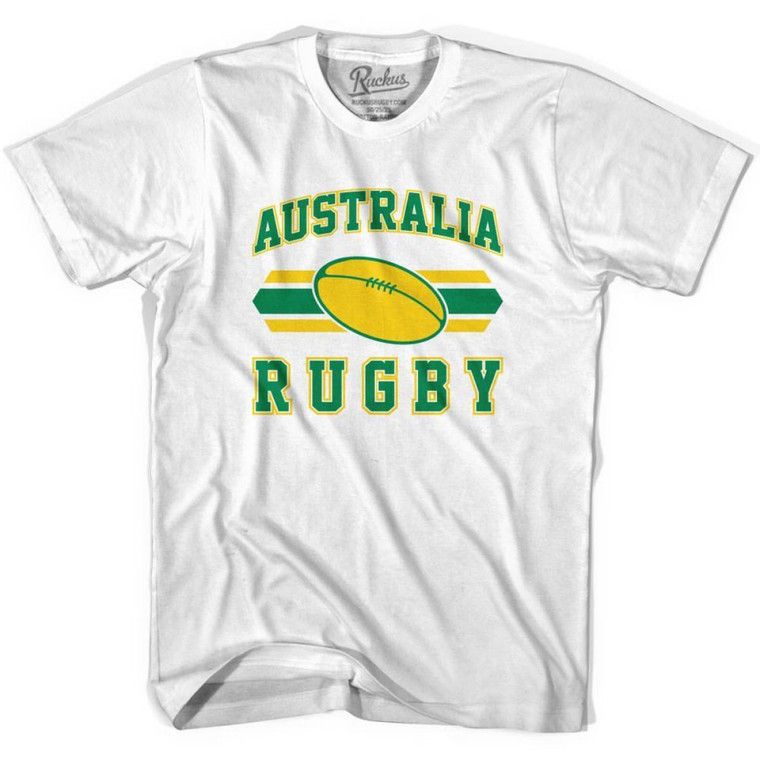 Australia 90's Rugby Ball T-shirt-Adult - White