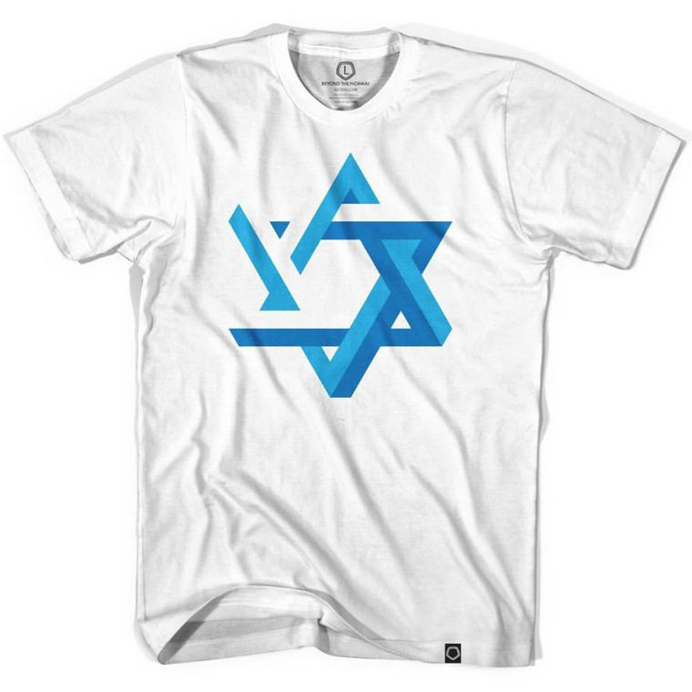 Israel Star T-shirt-Adult - White