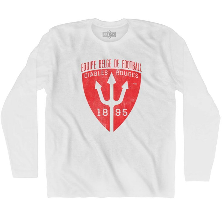 Ultras Belgium Diables Soccer Long Sleeve T-shirt - White