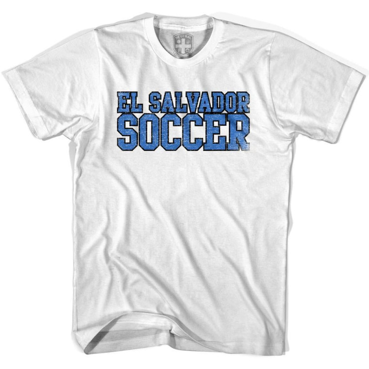 El Salvador Soccer Nations World Cup T-shirt-Adult - White