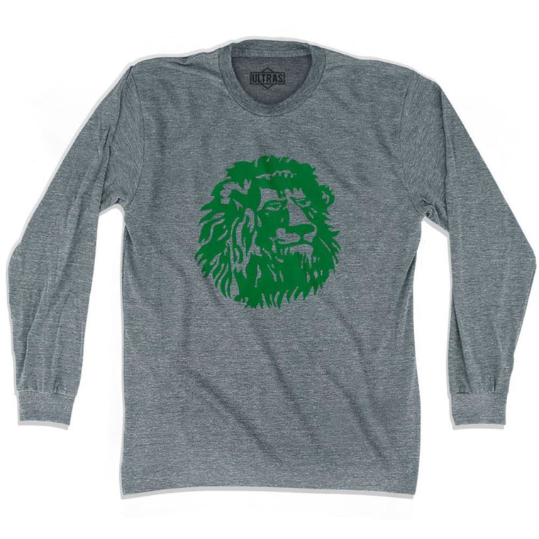 Ultras Cameroon Lion Soccer Long Sleeve T-shirt - Athletic Grey