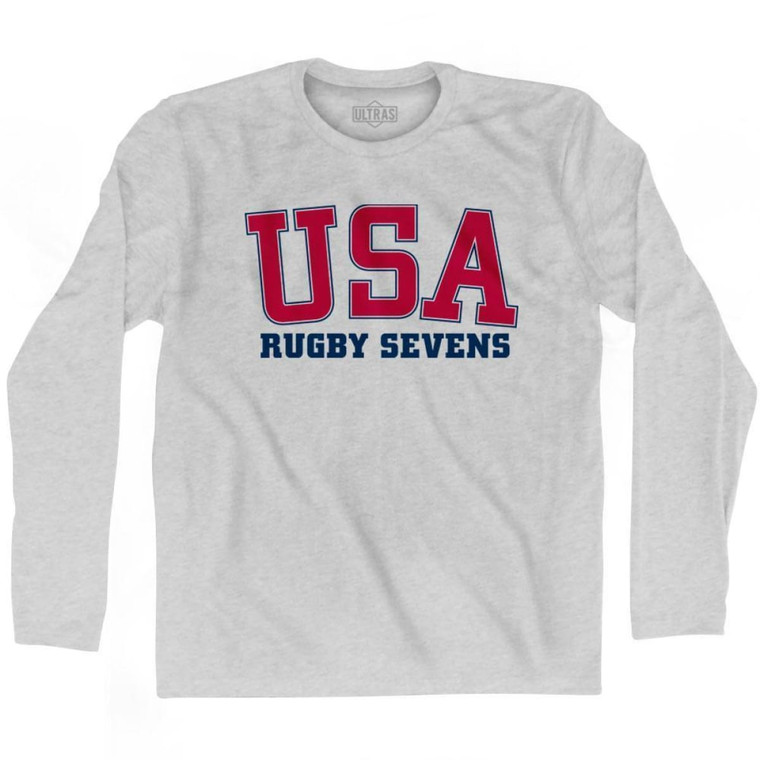 USA Rugby Sevens Ultras Long Sleeve T-shirt - Grey Heather