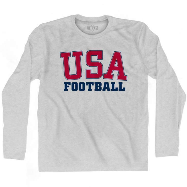USA Football Ultras Long Sleeve T-shirt - Grey Heather