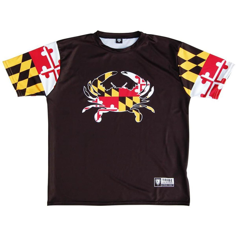 Maryland Crab Shooting Lacrosse Shooting Shirt - Black