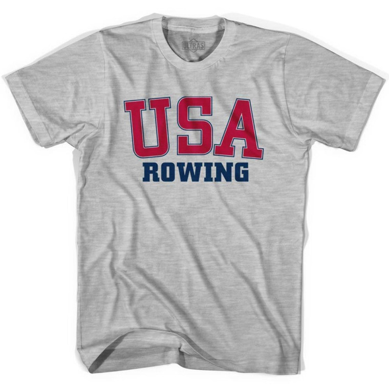 USA Rowing Ultras T-shirt-Grey Heather