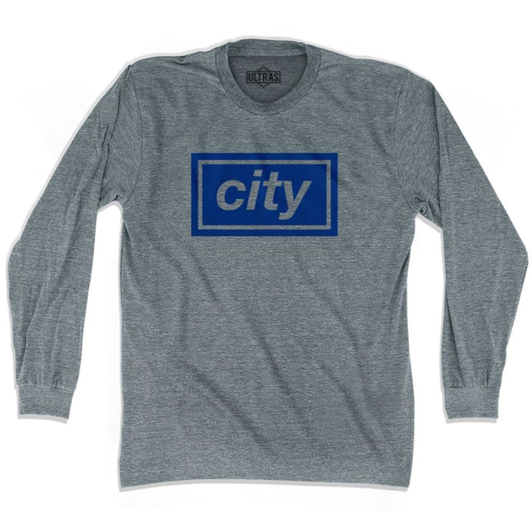 Ultras City Box Soccer Long Sleeve T-shirt - Athletic Grey