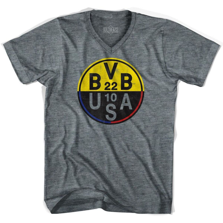 Ultras Dortmund X USA Pulisic  USA V-neck T-shirt - Athletic Grey