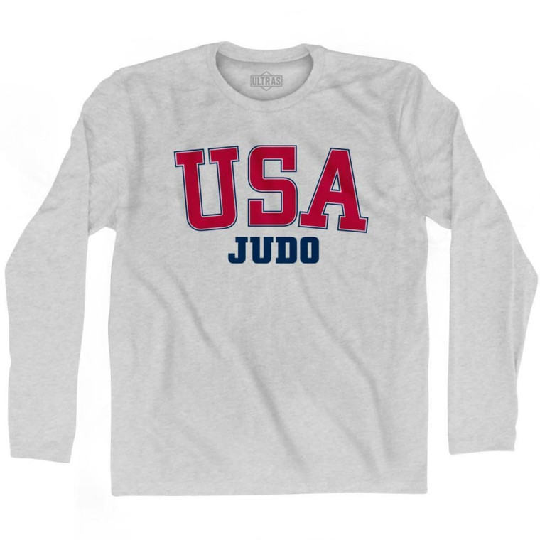 USA Judo Ultras Long Sleeve T-shirt - Grey Heather