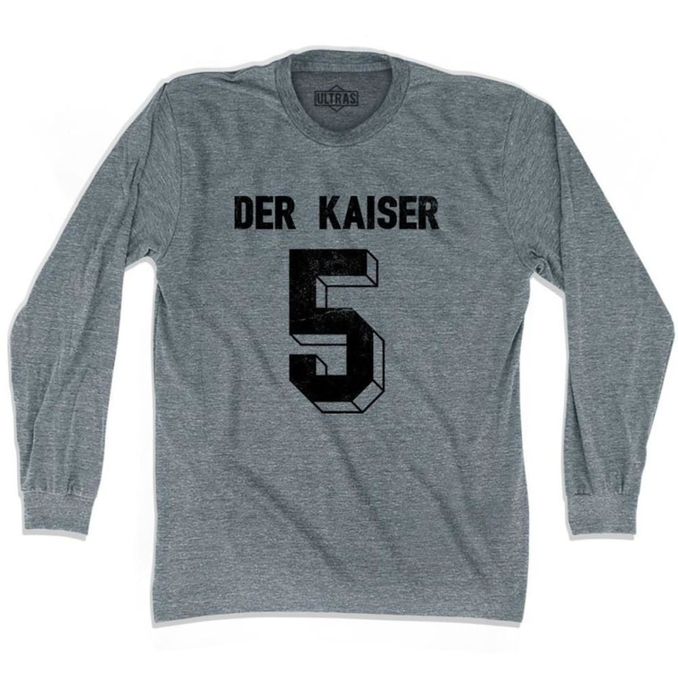 Ultras Der Kaiser 5 Soccer Long Sleeve T-shirt - Athletic Grey