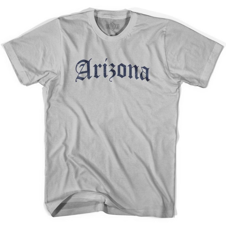 Arizona Old Town Font T-shirt - Cool Grey