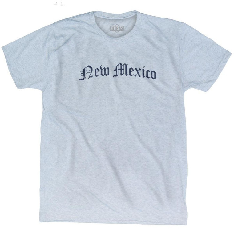 New Mexico Old Town Font T-shirt - Athletic White