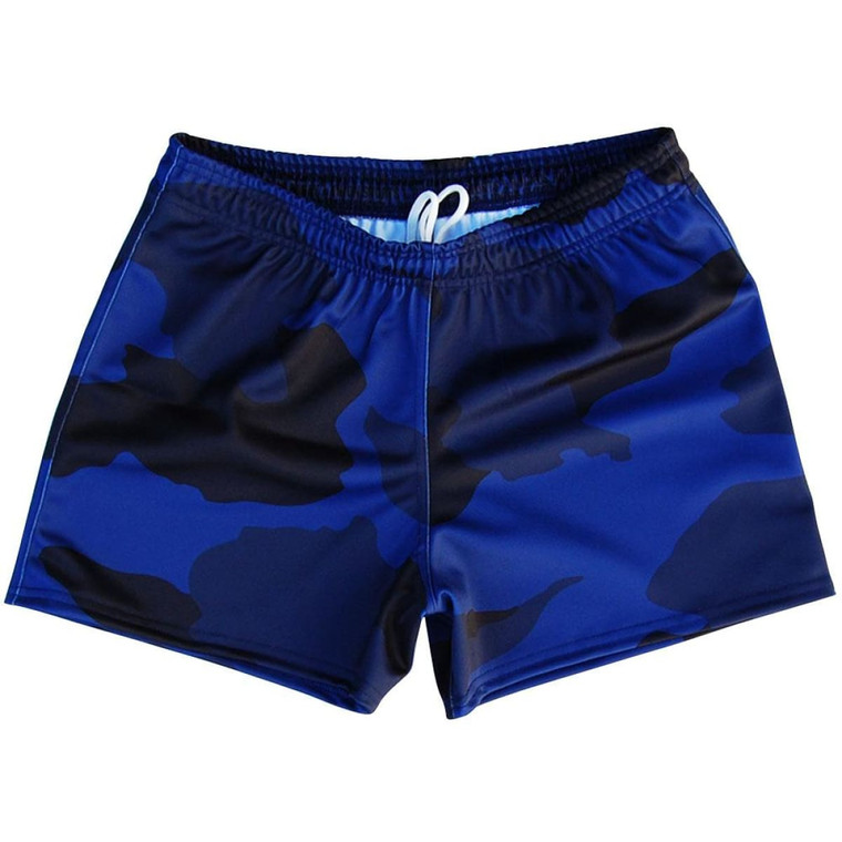 Navy Camo Rugby Union Shorts Made In USA - Camo