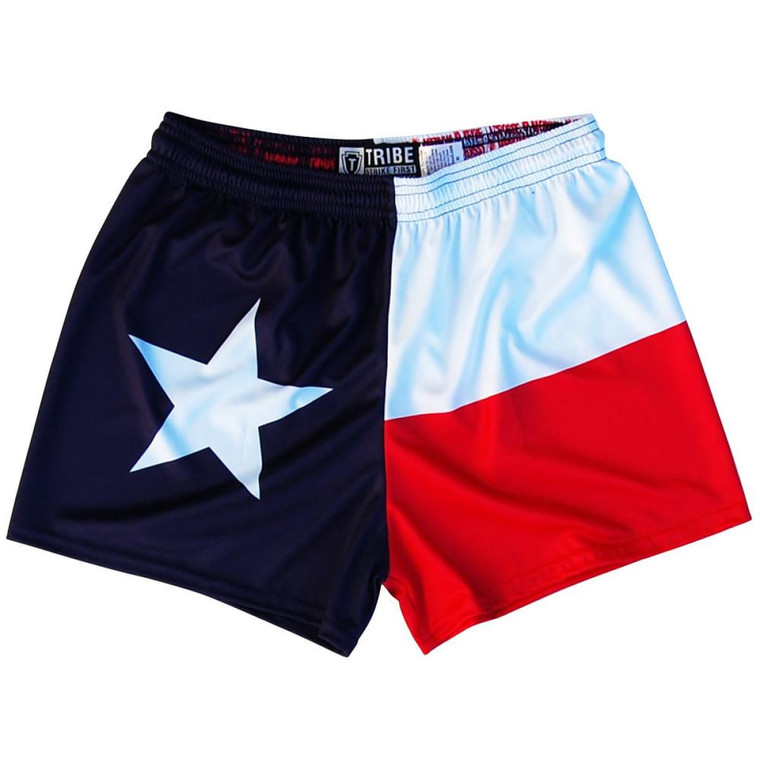Texas Flag Womens & Girls Sport Shorts by Mile End Made In USA - Navy
