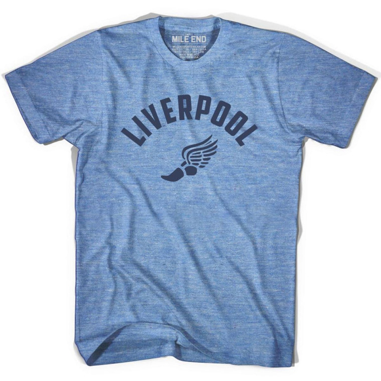 Liverpool Running Winged Foot Track T-shirt - Athletic Blue