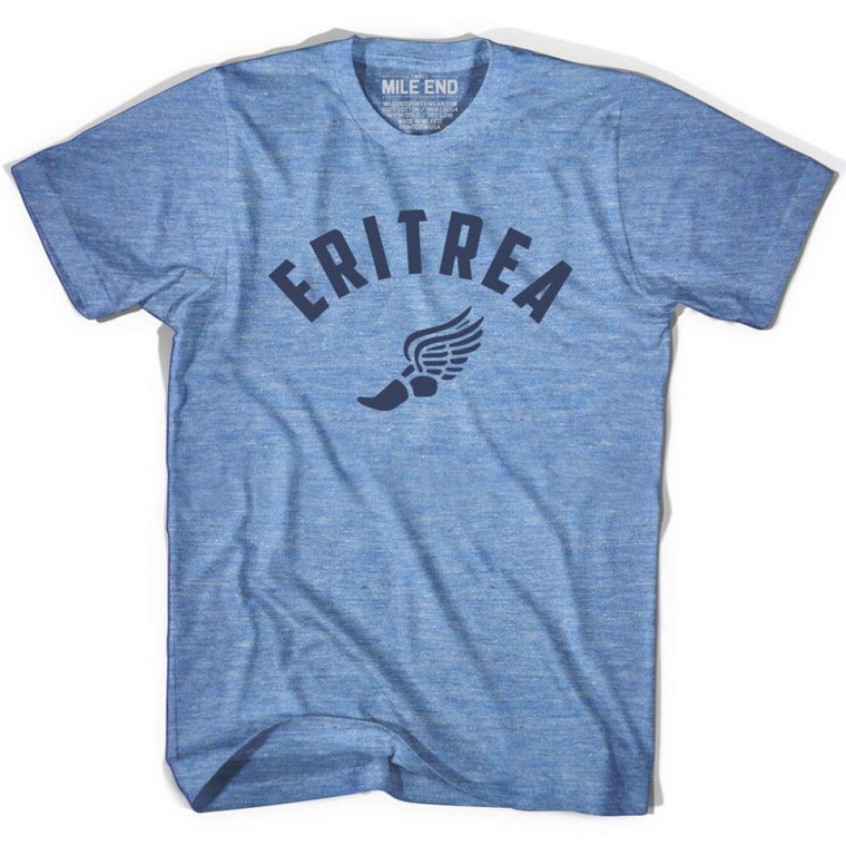 Eritrea Running Winged Foot Track T-shirt - Athletic Blue