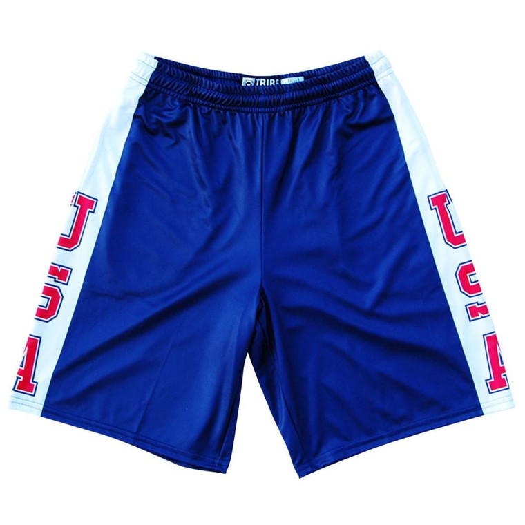 USA Sideline Lacrosse Shorts Made in USA - Navy