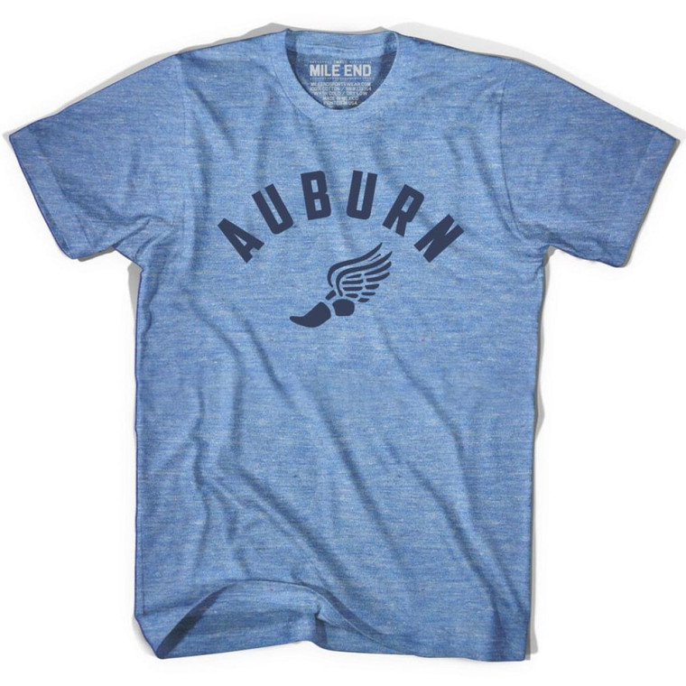 Auburn Running Winged Foot Track T-shirt - Athletic Blue