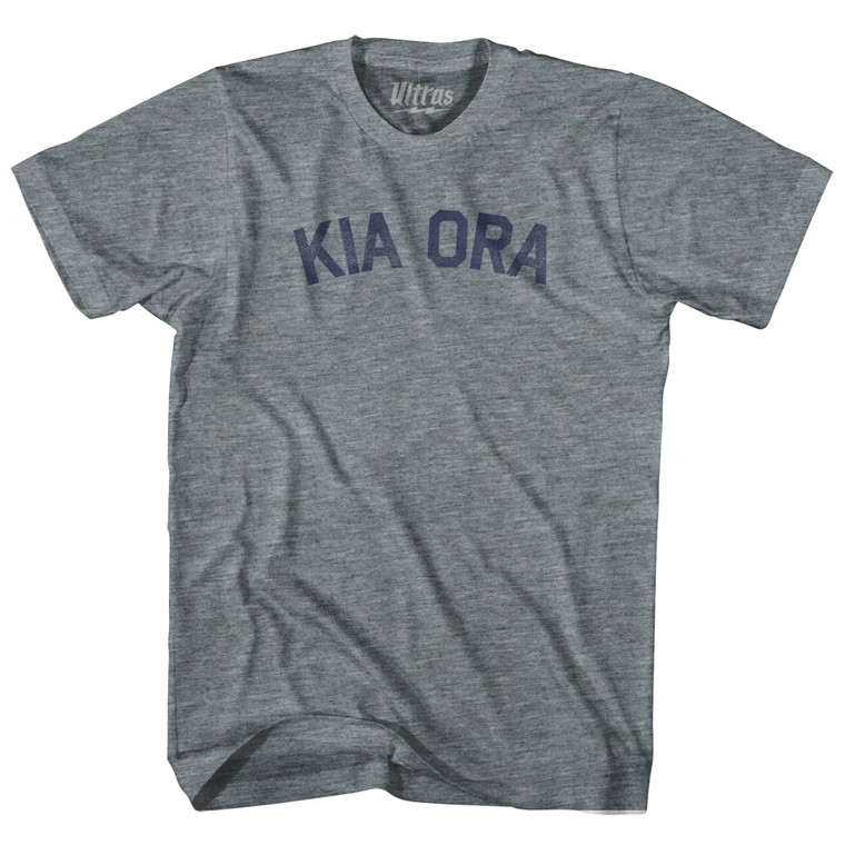 Kia Ora Womens Tri-Blend Junior Cut T-Shirt - Athletic Grey
