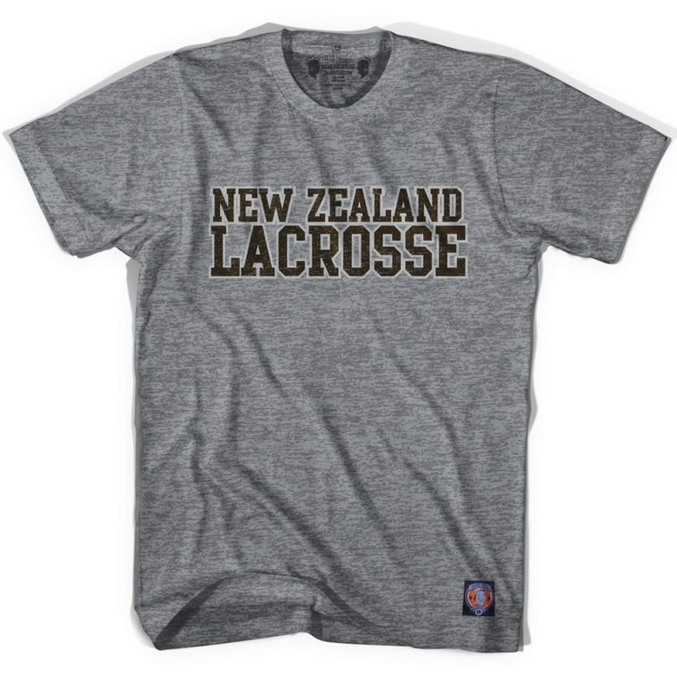 New Zealand Lacrosse Nation T-shirt - Athletic Grey