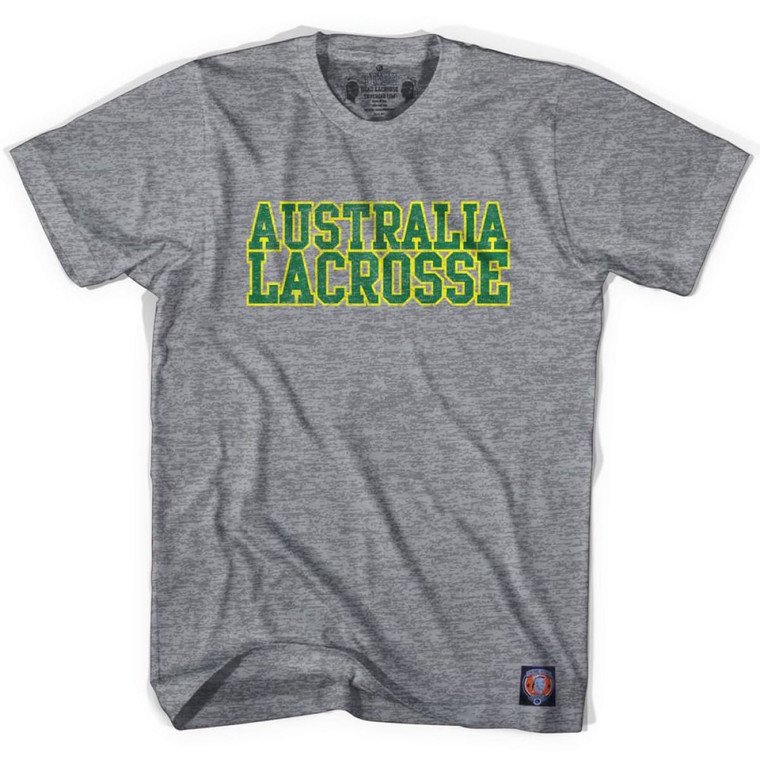 Australia Lacrosse Nation T-shirt - Athletic Grey