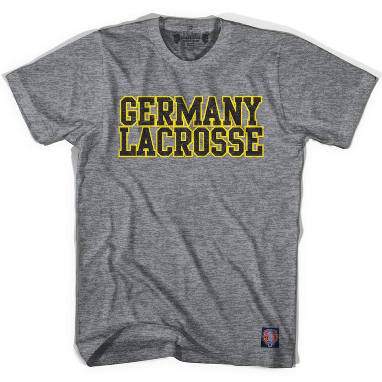 Germany Lacrosse Nation T-shirt - Athletic Grey