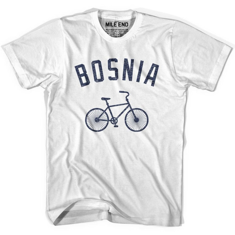 Bosnia Vintage Bike T-shirt-White