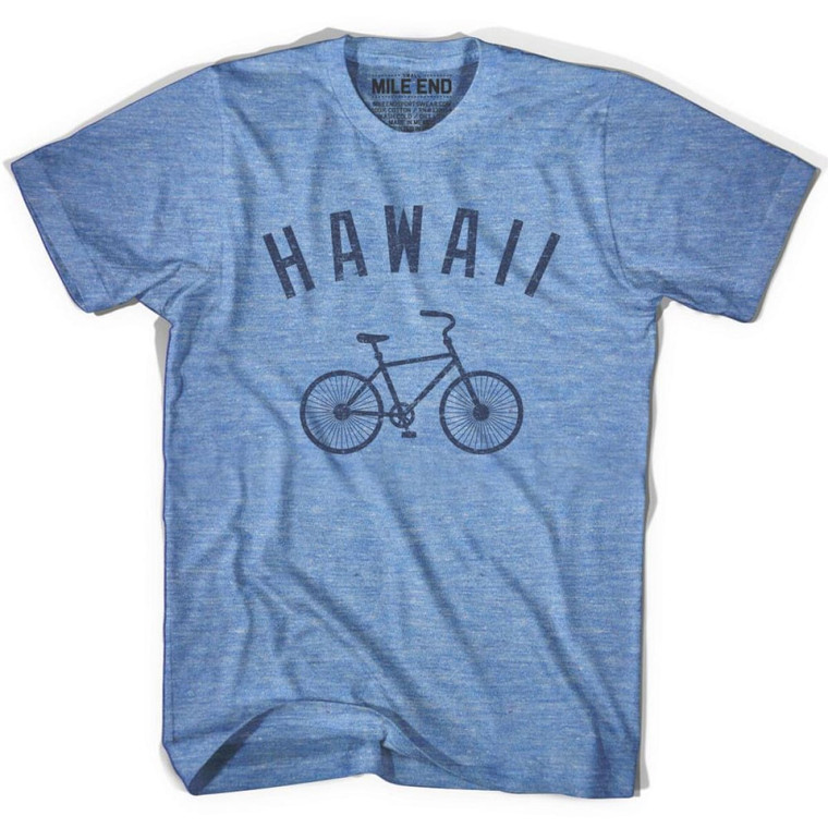 Hawaii Vintage Bike T-shirt-Athletic Blue