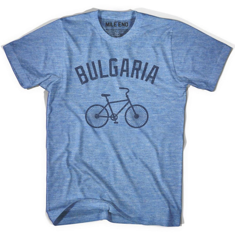 Bulgaria Vintage Bike T-shirt-Athletic Blue