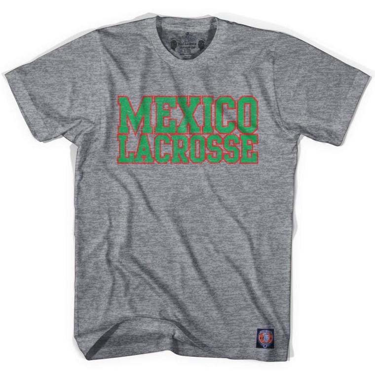 Mexico Lacrosse Nation T-shirt - Athletic Grey