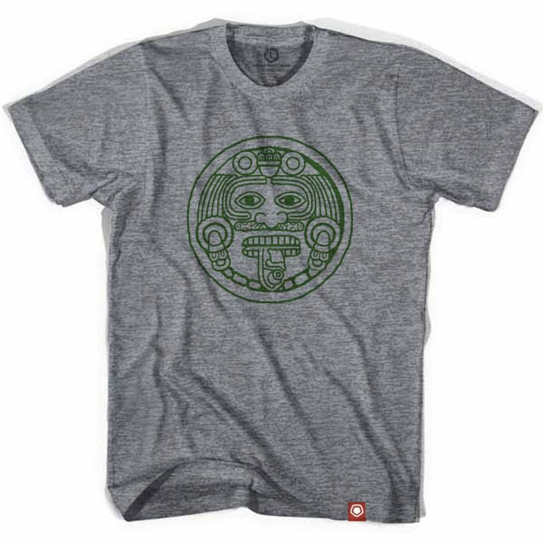 Mexico Aztec Sun Stone 1998 Soccer Tri-blend T-shirt - Athletic Grey