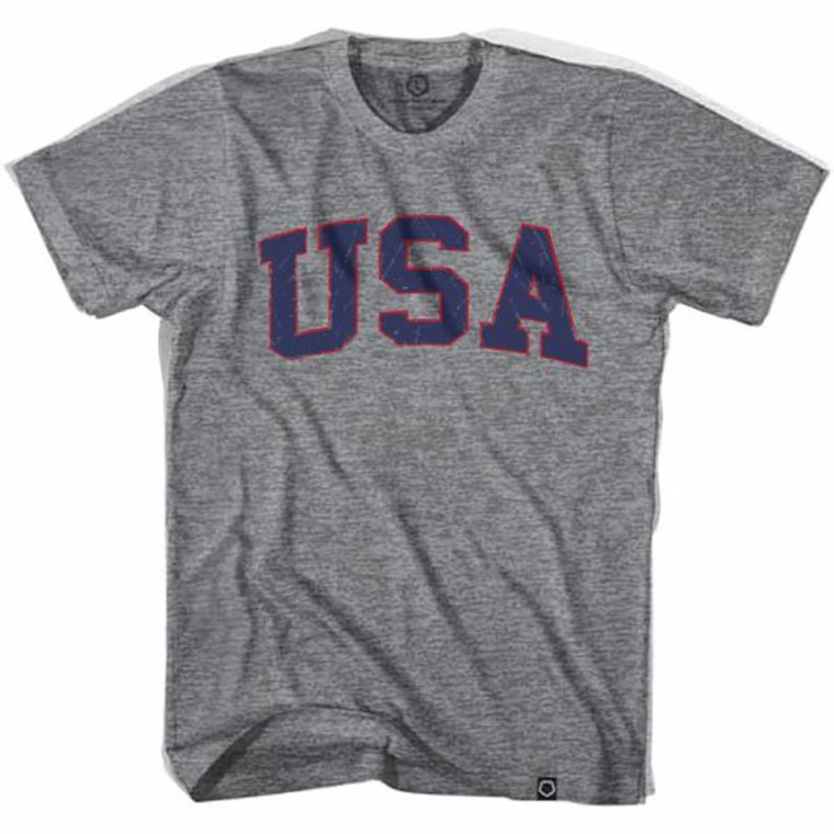 USA Vintage Tri-Blend T-shirt - Athletic Grey
