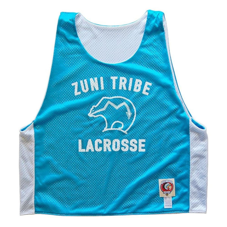 Zuni Tribe Lacrosse Pinnie Made In USA - Turquoise