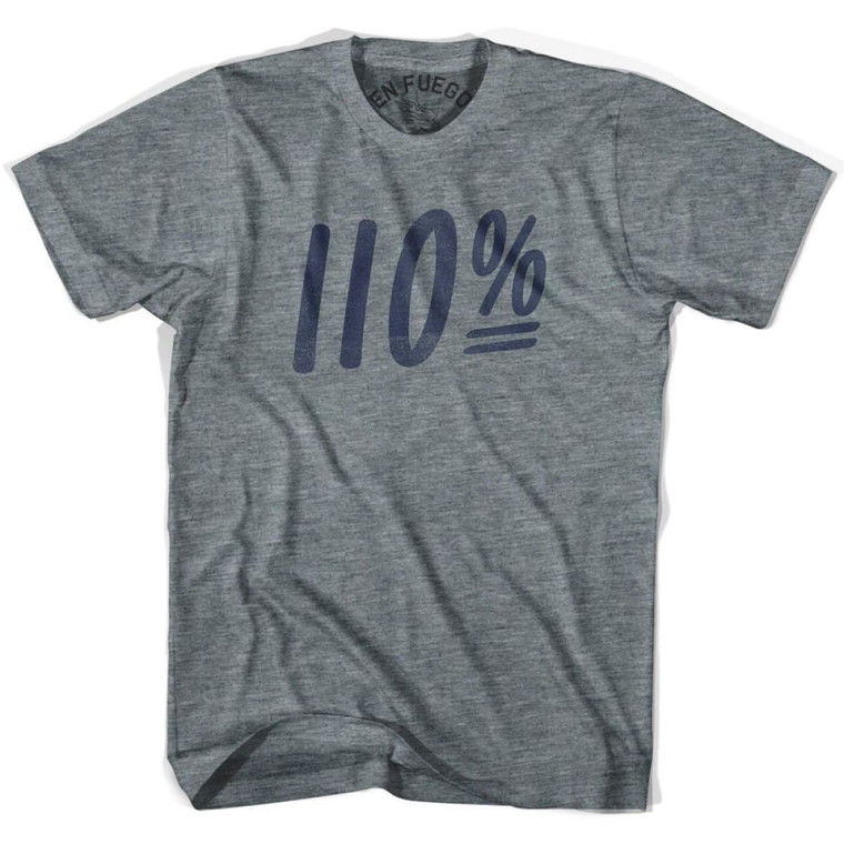 110 Percent T-shirt - Athletic Grey